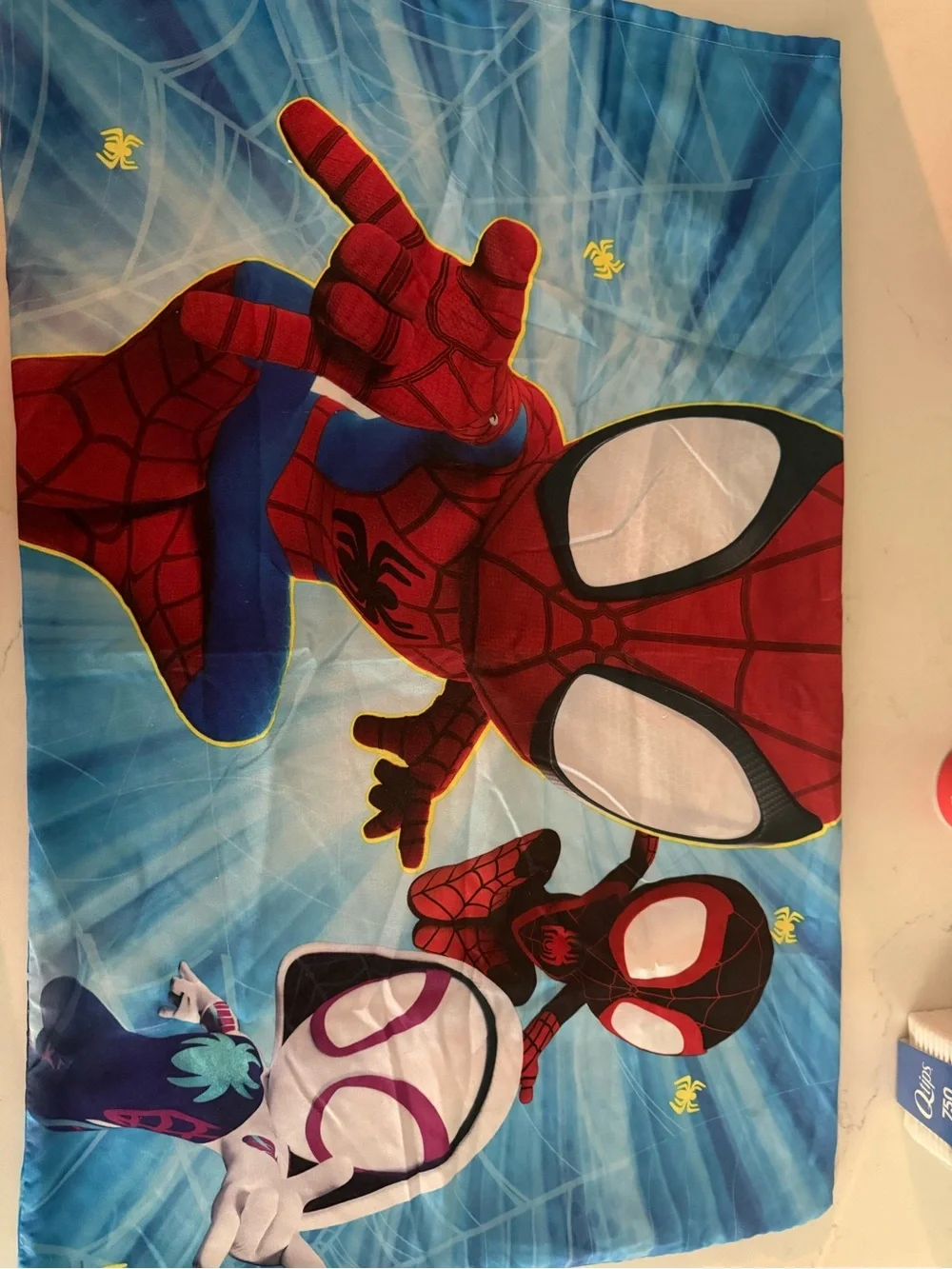 Marvel Toddlers' Spider-Man Blue Bedding Set